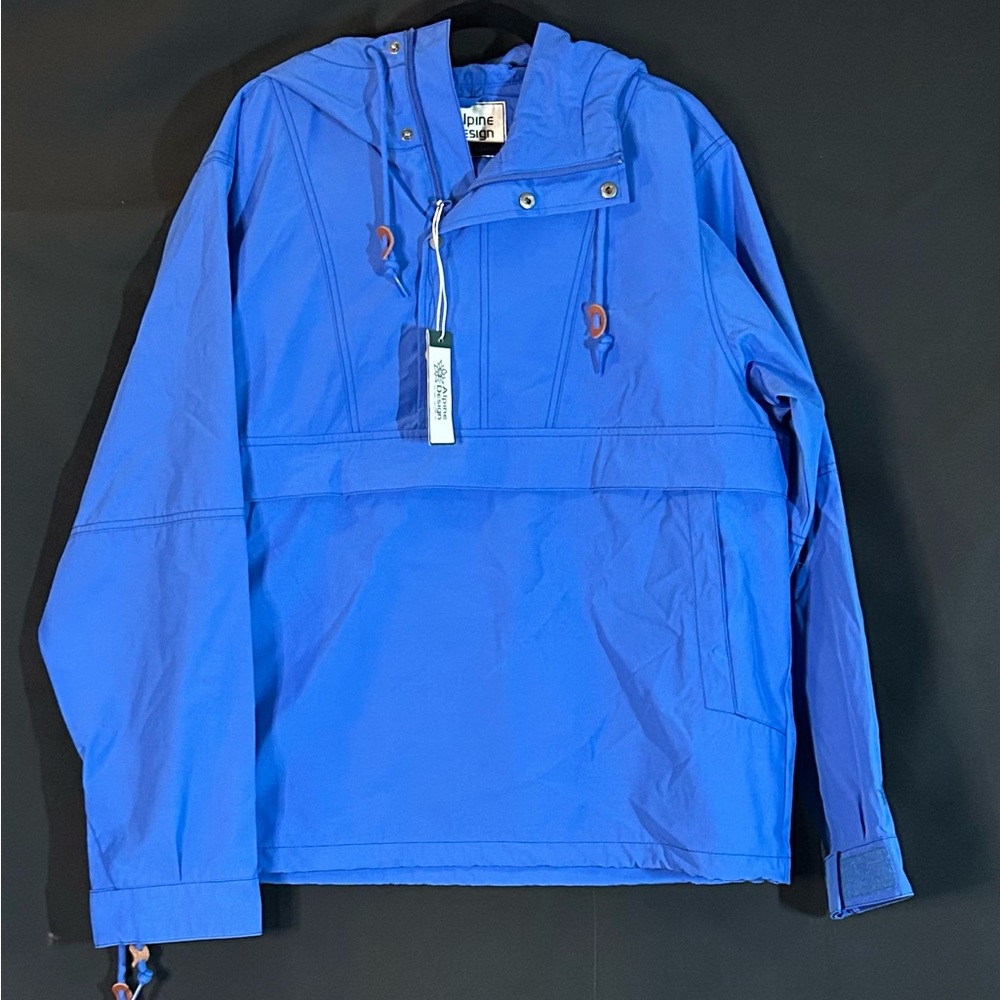 Alpine Design Men’s 1962 Blue Infusion Anorak Jacket Water Repellent L